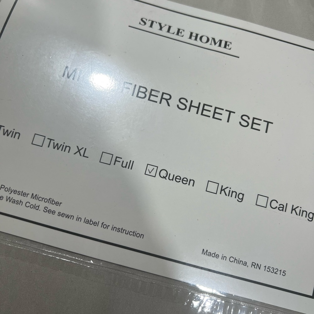 Microfiber Sheet Set - Cream - Picture 2 of 4